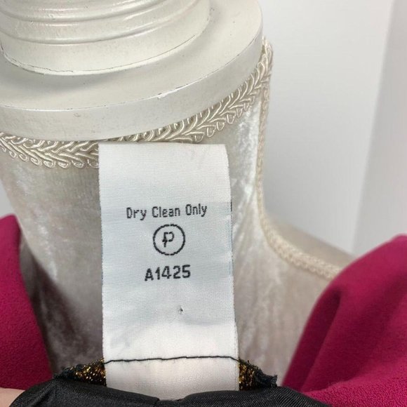 Bob Mackie Embellished Raspberry Blazer Beaded XS - Picture 8 of 9